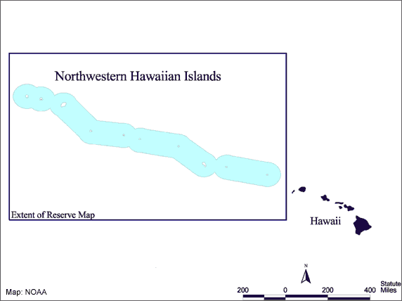 Northwestern Hawaiian Islands map