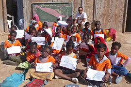 Children participated in environmental awareness activities